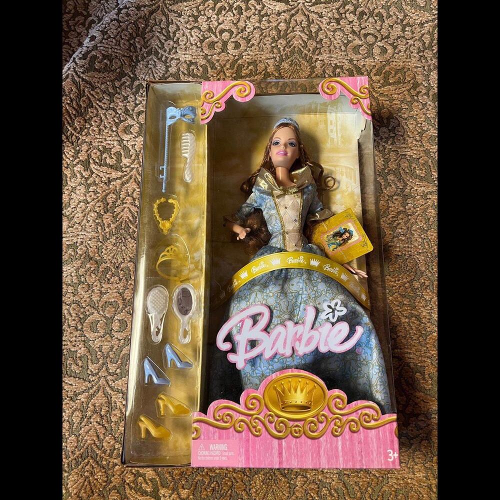 Mattel 2005 Barbie Princess at The Masquerade Carnivale Ball blue dress